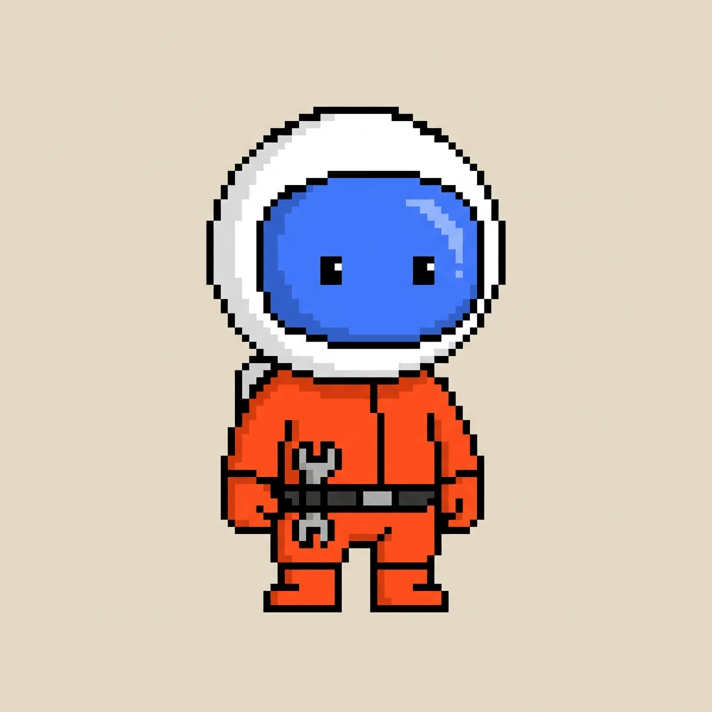 Stас the cosmonaut mascot